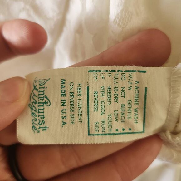 Vintage Pinehurst Lingerie Slip Negligee Night Gown size 36 Cream - Picture 3 of 5